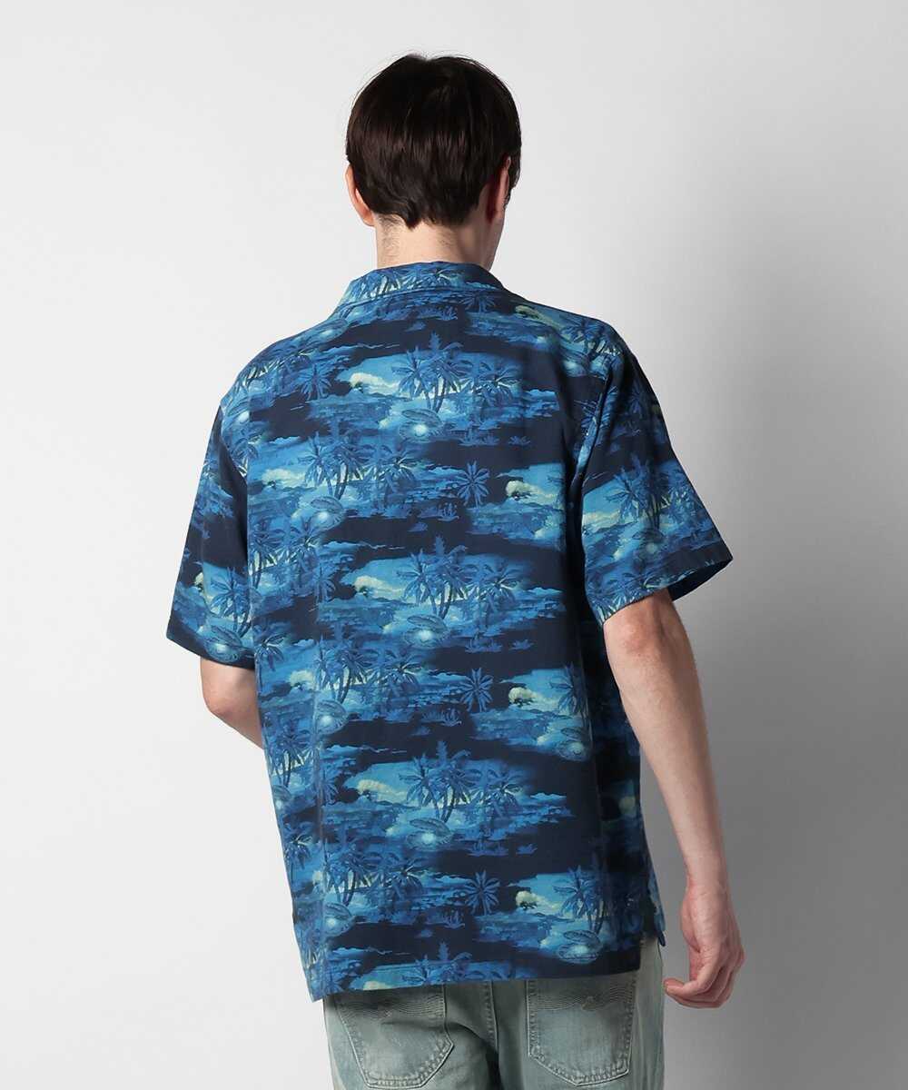 Arvid Pearls Hawaii Shirt Blueberry/アロハシャツ