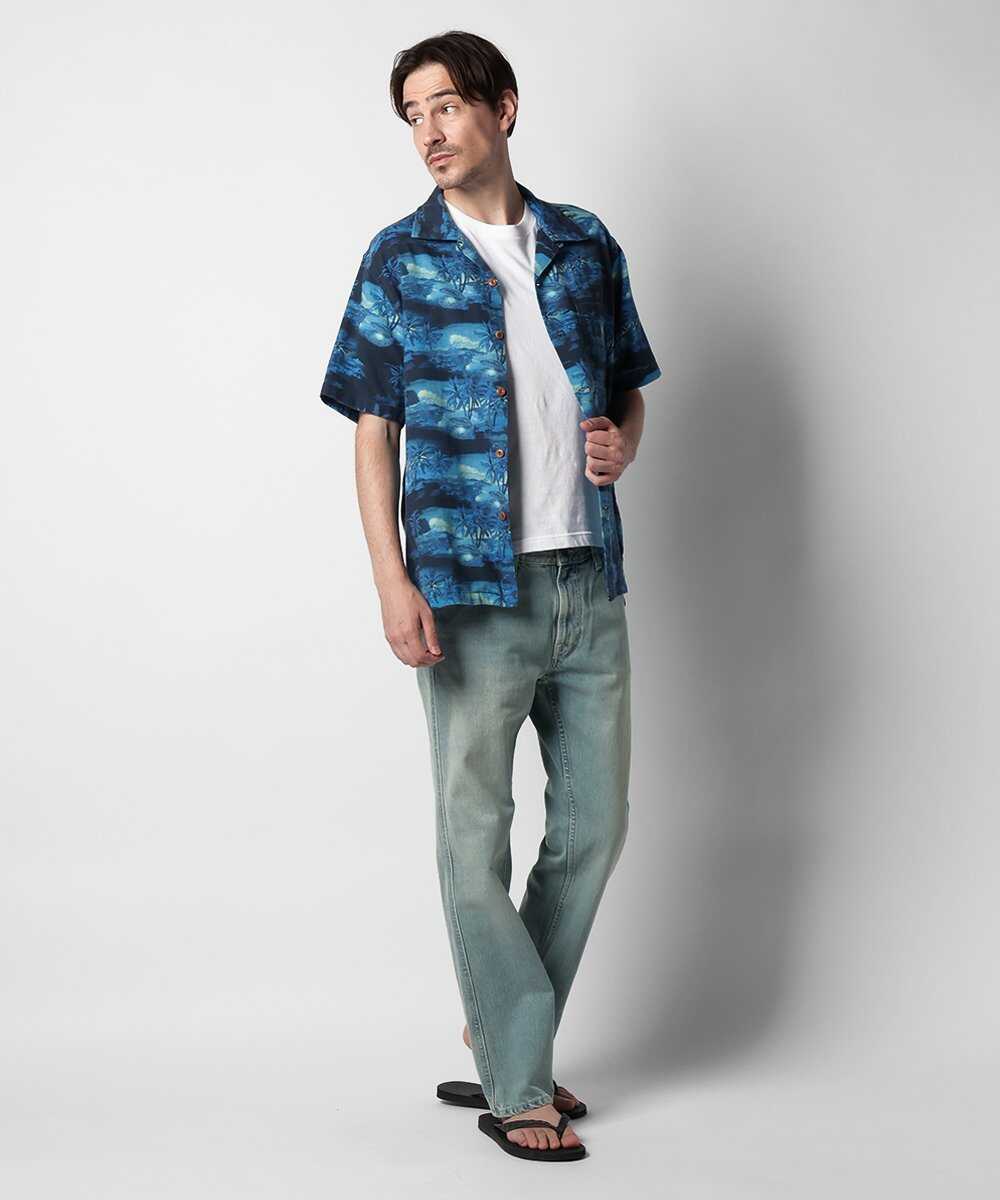 Arvid Pearls Hawaii Shirt Blueberry/アロハシャツ