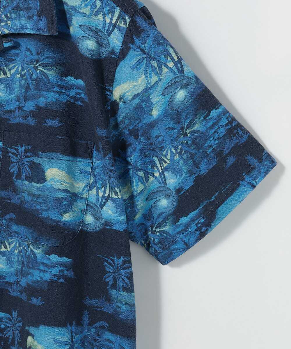 Arvid Pearls Hawaii Shirt Blueberry/アロハシャツ