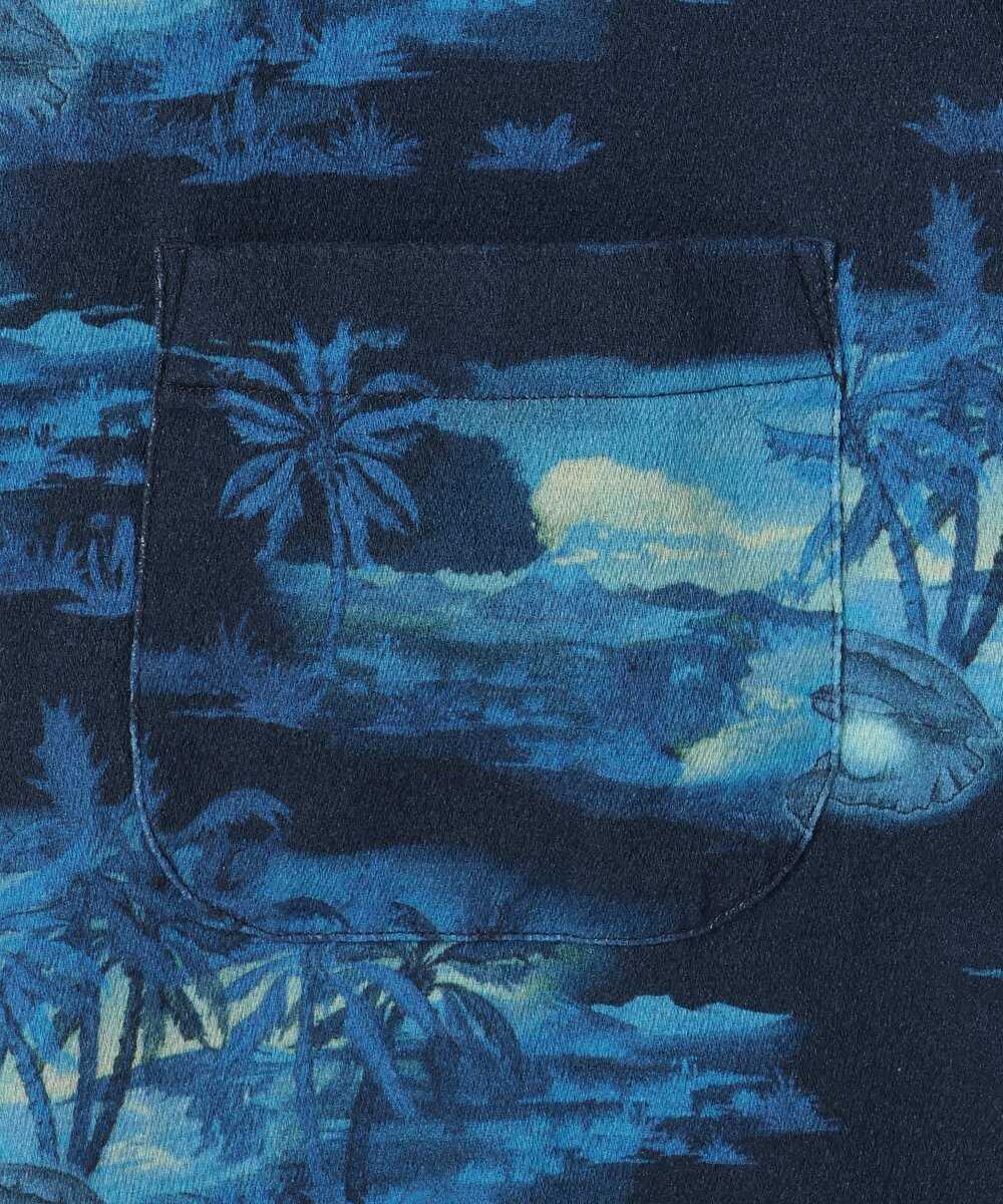 Arvid Pearls Hawaii Shirt Blueberry/アロハシャツ