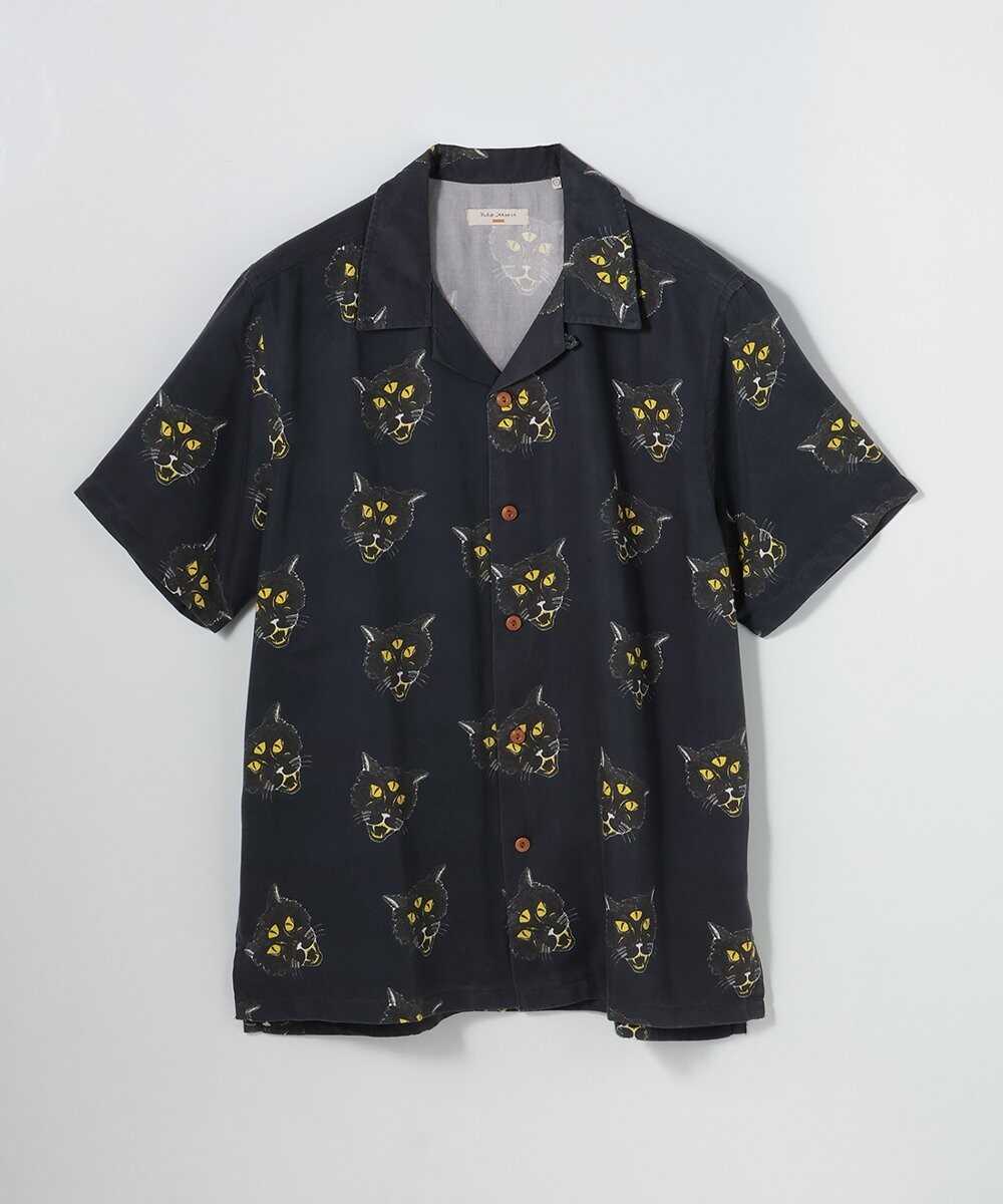 Arvid The Cat Hawaii Shirt Antracite/アロハシャツ