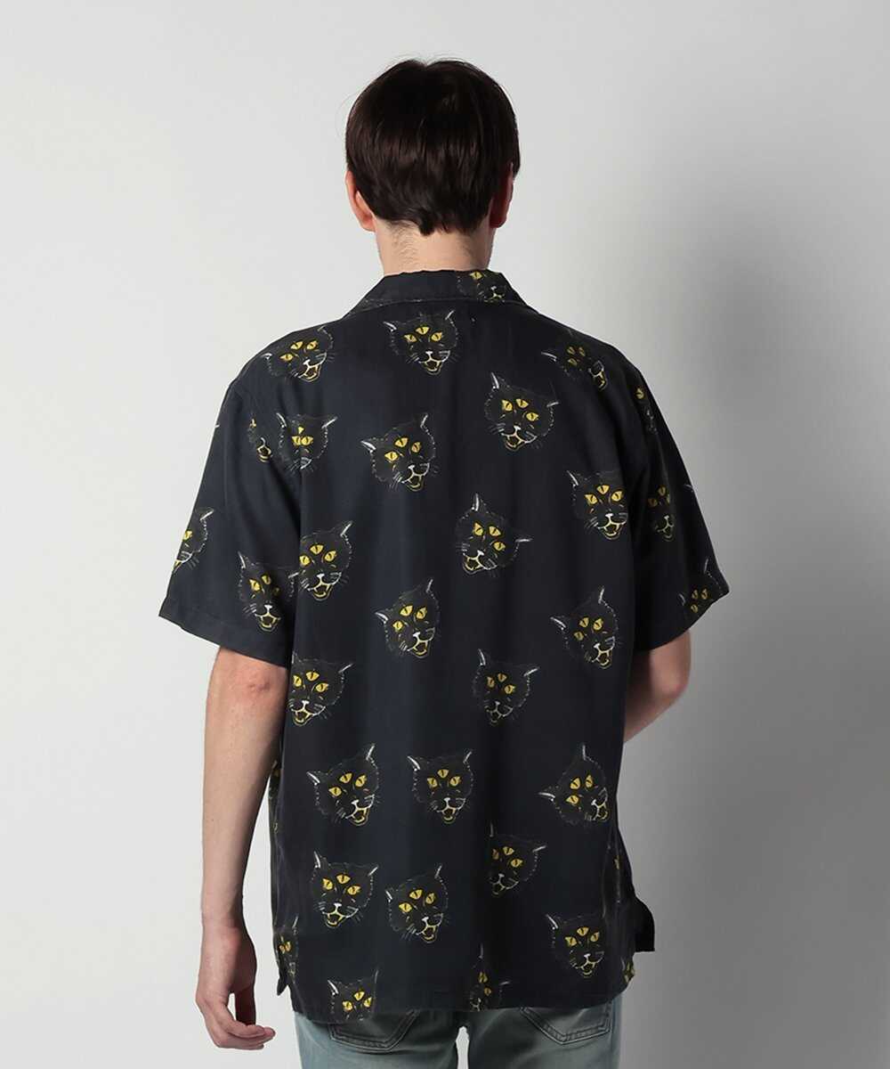 Arvid The Cat Hawaii Shirt Antracite/アロハシャツ