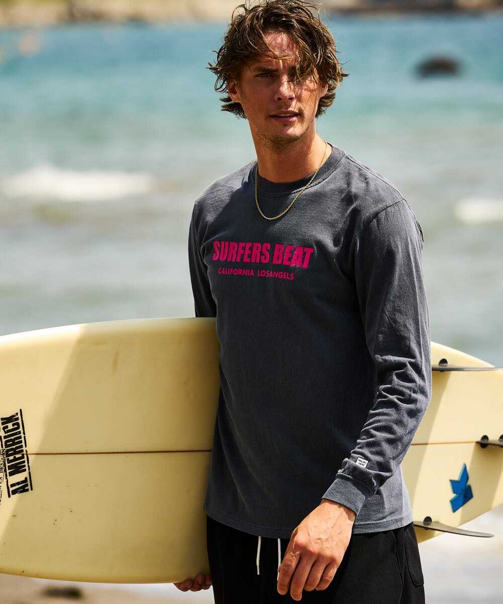 別注限定 SURFBEAT/サーフビート ピグメントダイロンT