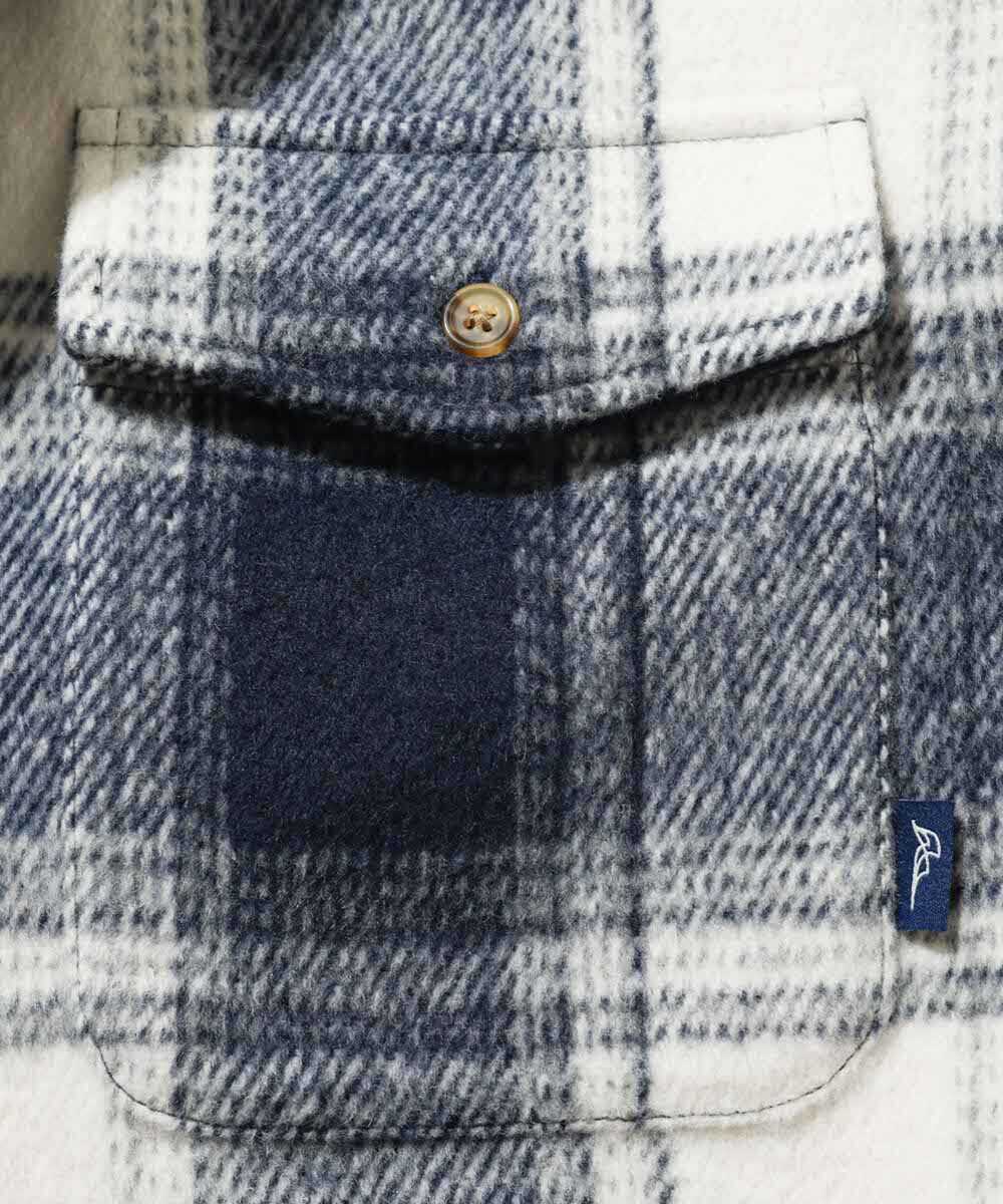 限定 ふんわり起毛チェックシャツ