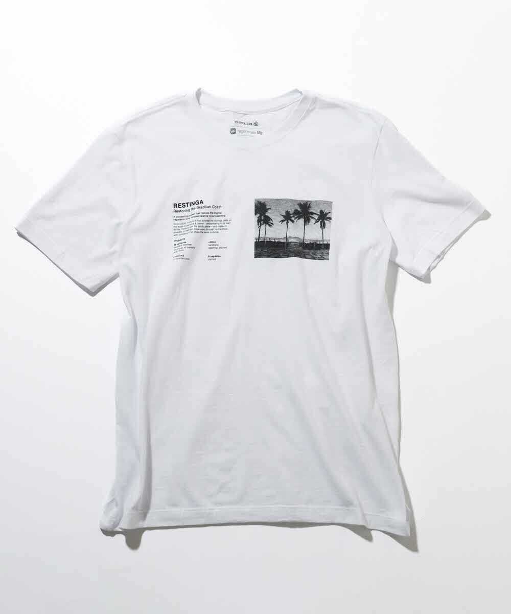 〈オスクレン〉大人なモノクロパームツリーTシャツ
