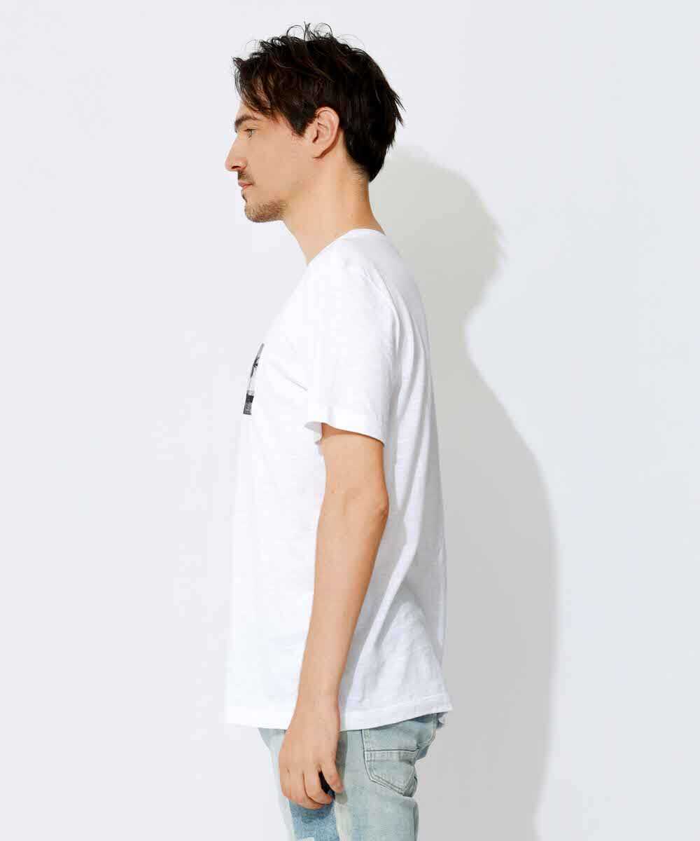 〈オスクレン〉大人なモノクロパームツリーTシャツ