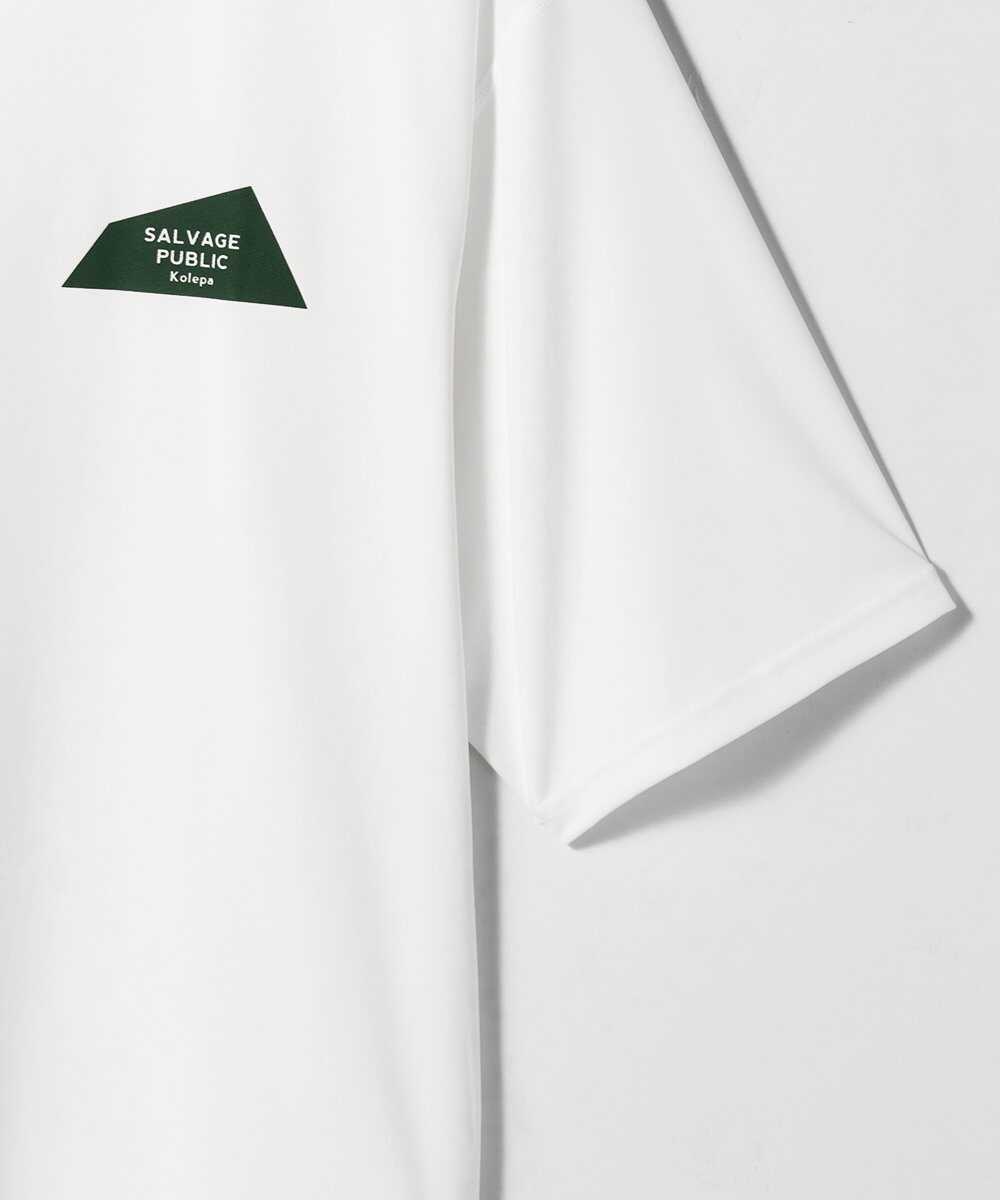  遮熱 UVカット モックネック ロゴTシャツ