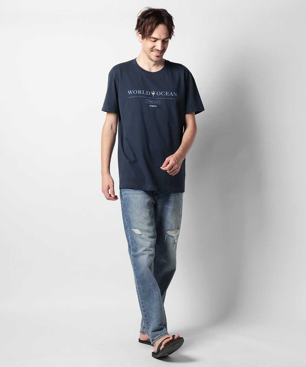 〈オスクレン〉古着感あふれるプリントTシャツ
