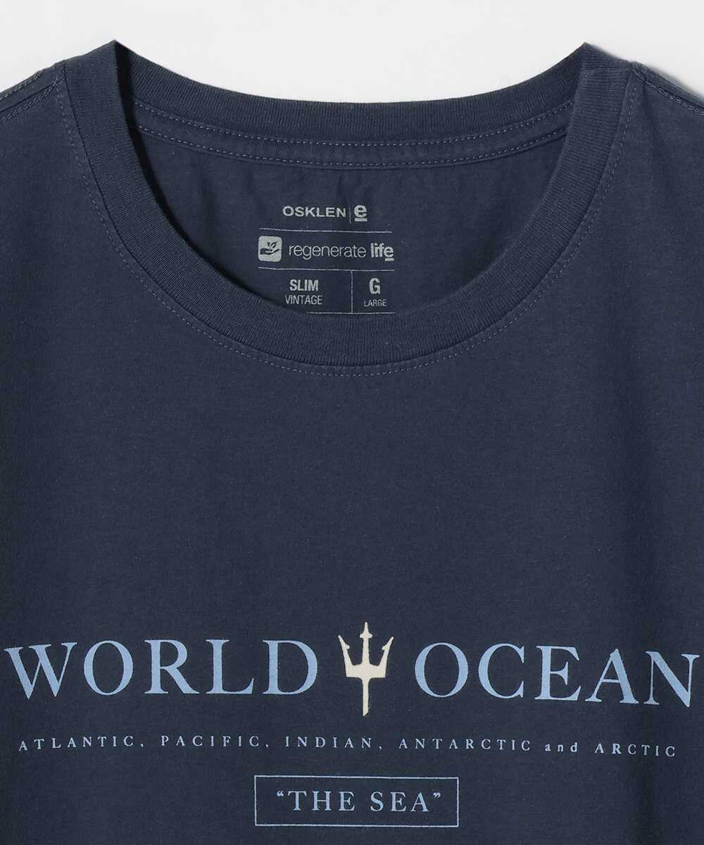 〈オスクレン〉古着感あふれるプリントTシャツ