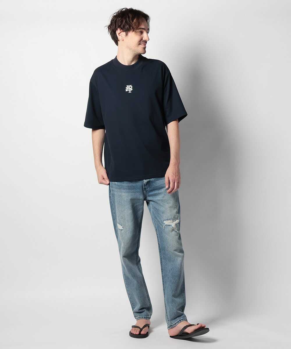 鹿の子クルーネック ベースボールTシャツ