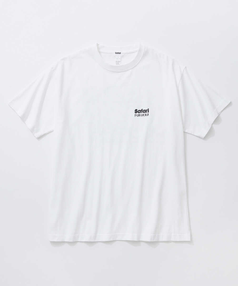FUKUOKA  / 福岡 バックプリント マップTシャツ