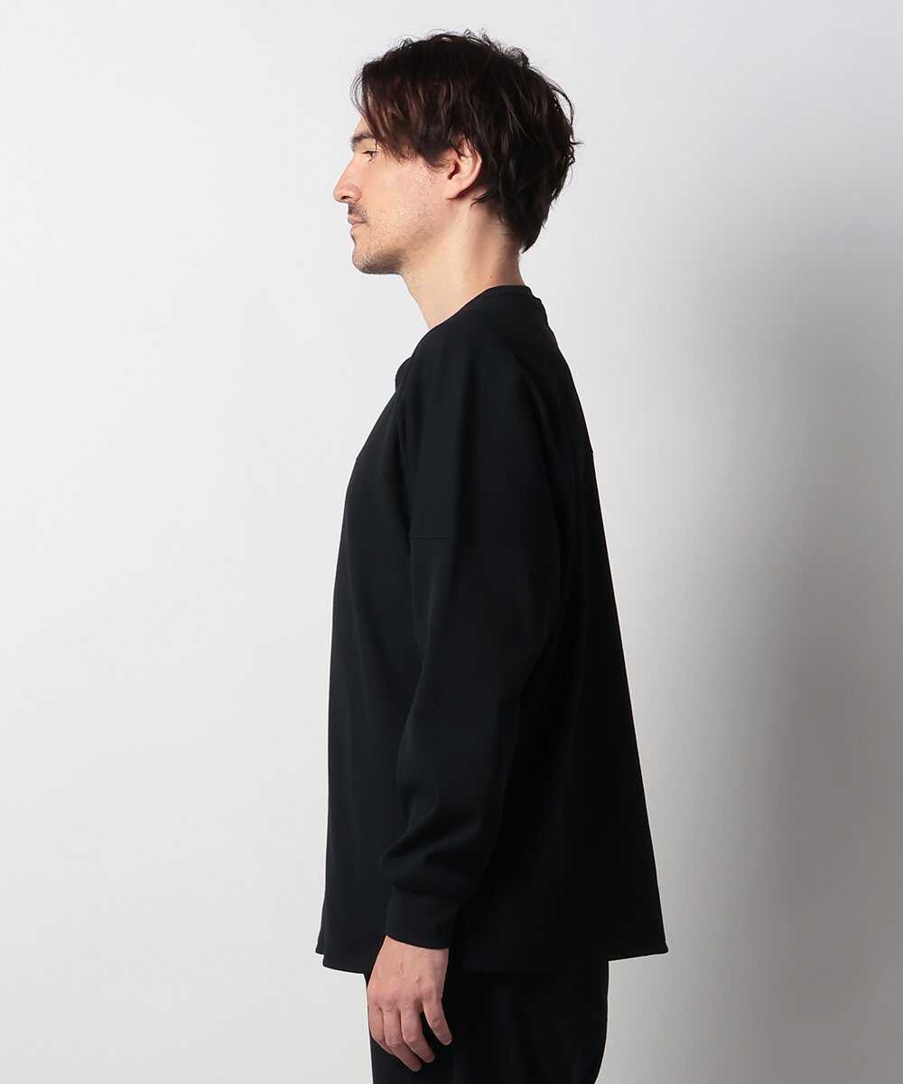 “エアフレックス”ハニカムヘンリーネック ロングスーブTシャツ
