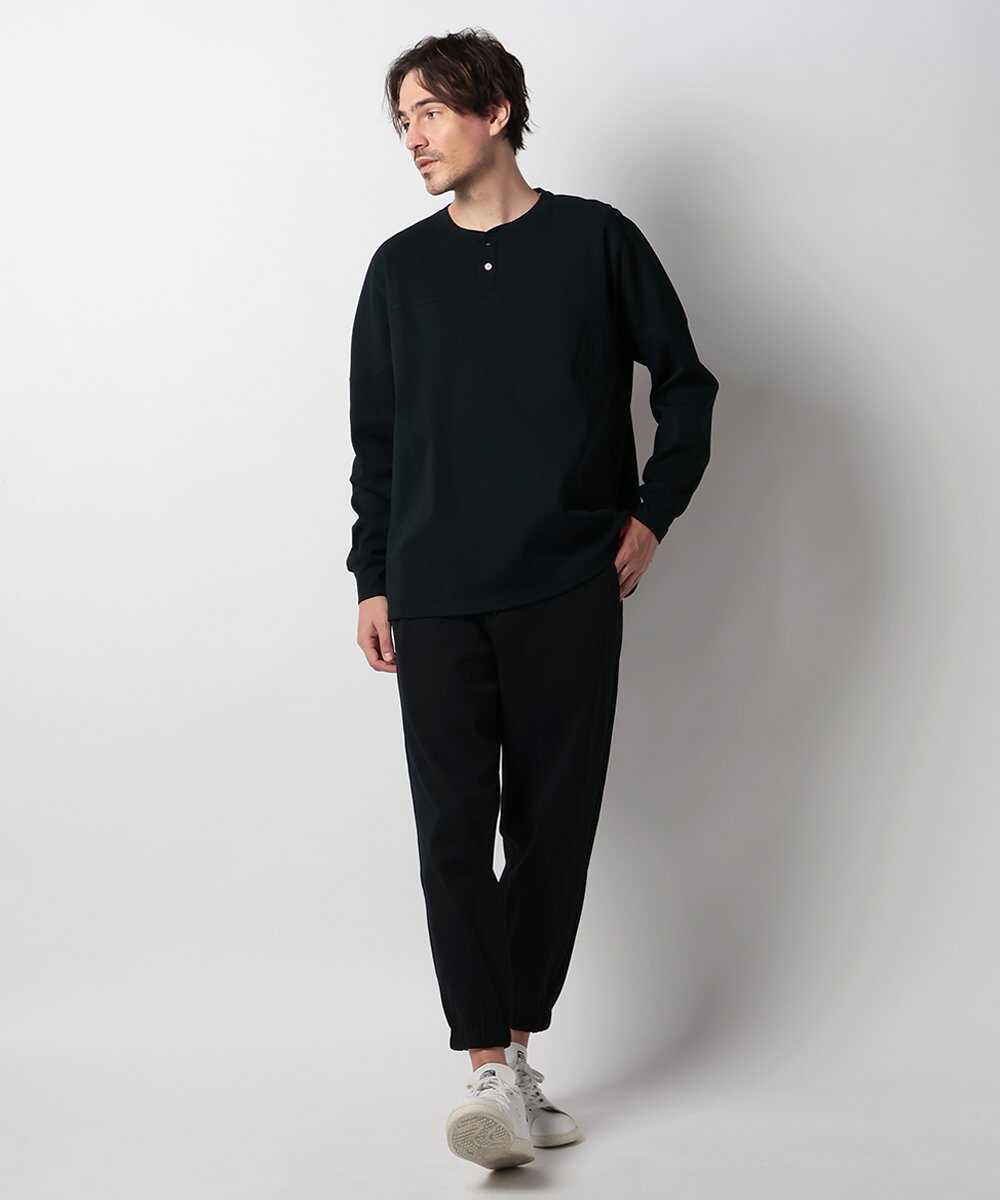 “エアフレックス”ハニカムヘンリーネック ロングスーブTシャツ