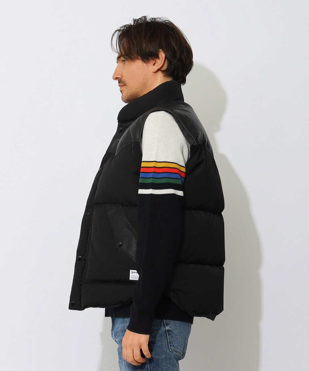 レザーコンビベスト