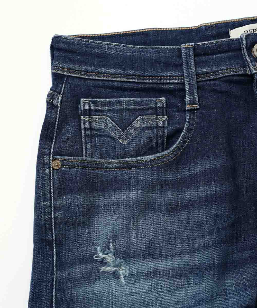 “AGED 5YEARS”スリムフィット ANBASS/アンバス オーガニックコットン デニムパンツ
