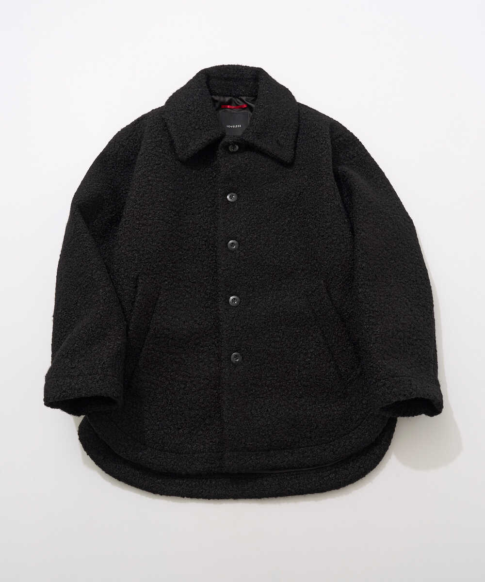 別注先行 ブラッシュド ループ ボアブルゾン