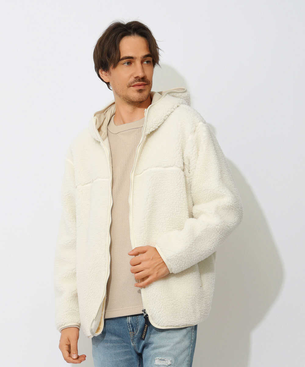 ボアフリースジップブルゾン