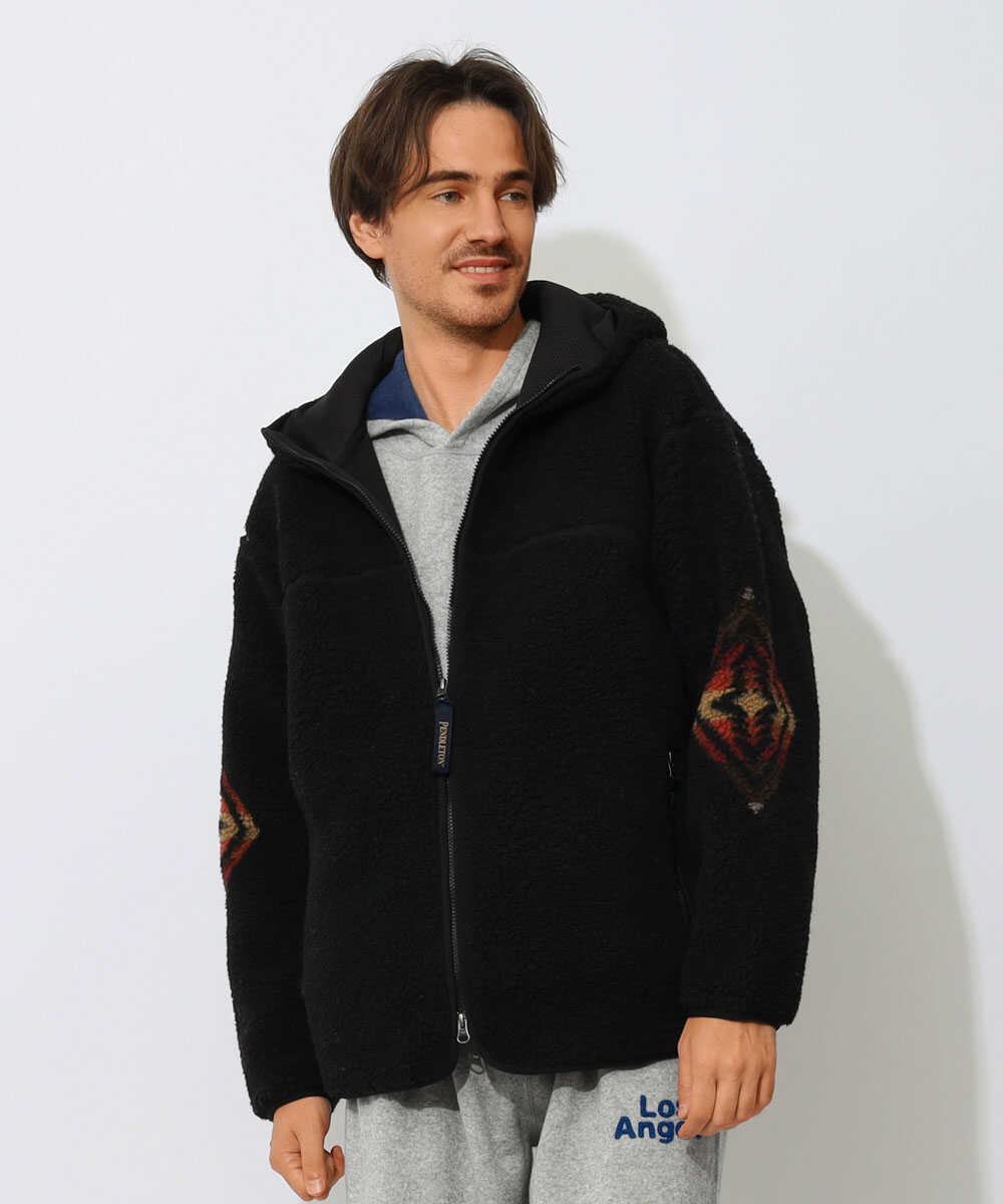 ボアフリースジップブルゾン