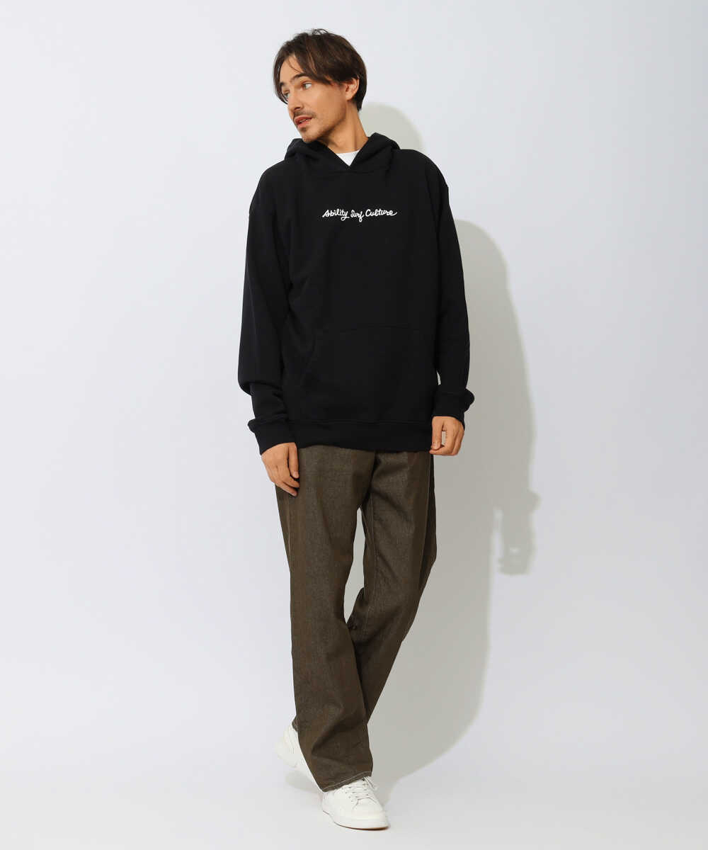 ロゴ プルオーバーパーカ