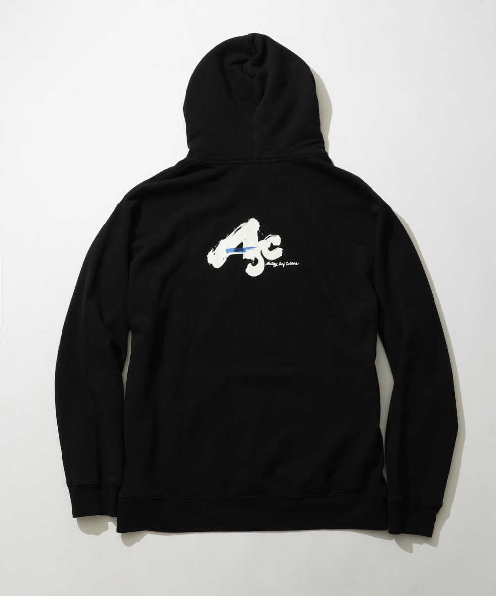 ロゴ プルオーバーパーカ