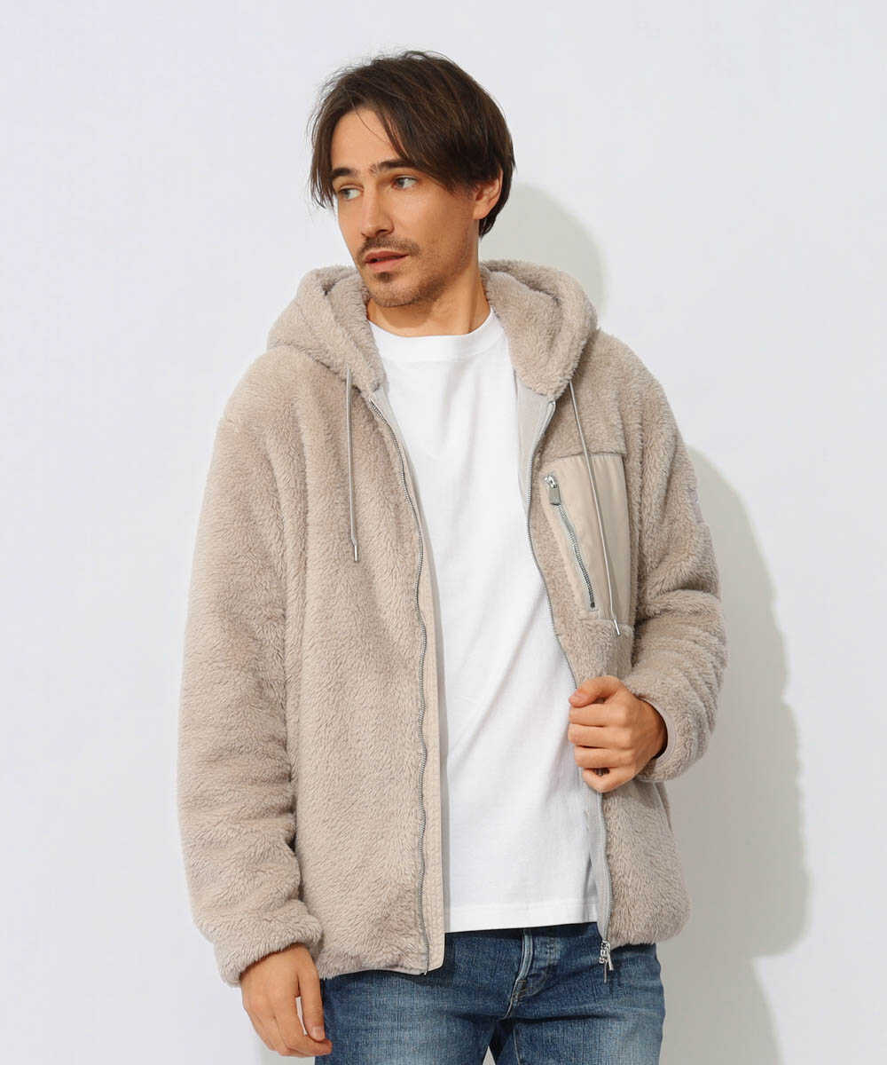 MENFI/メンフィ フリースボアフーディ