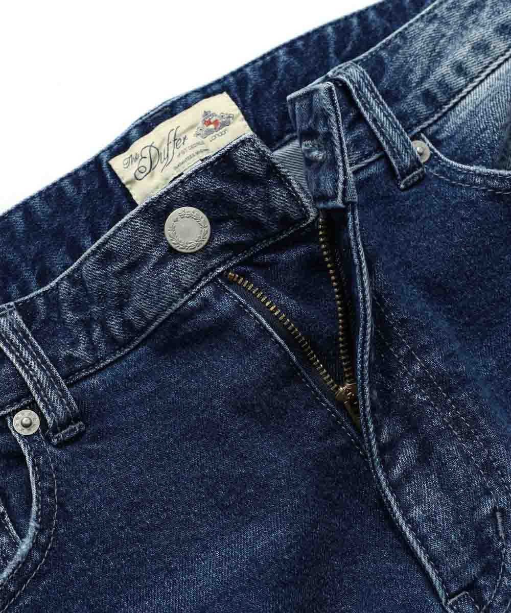 別注先行 GUM ストレッチ ユーズドペイント デニムパンツ