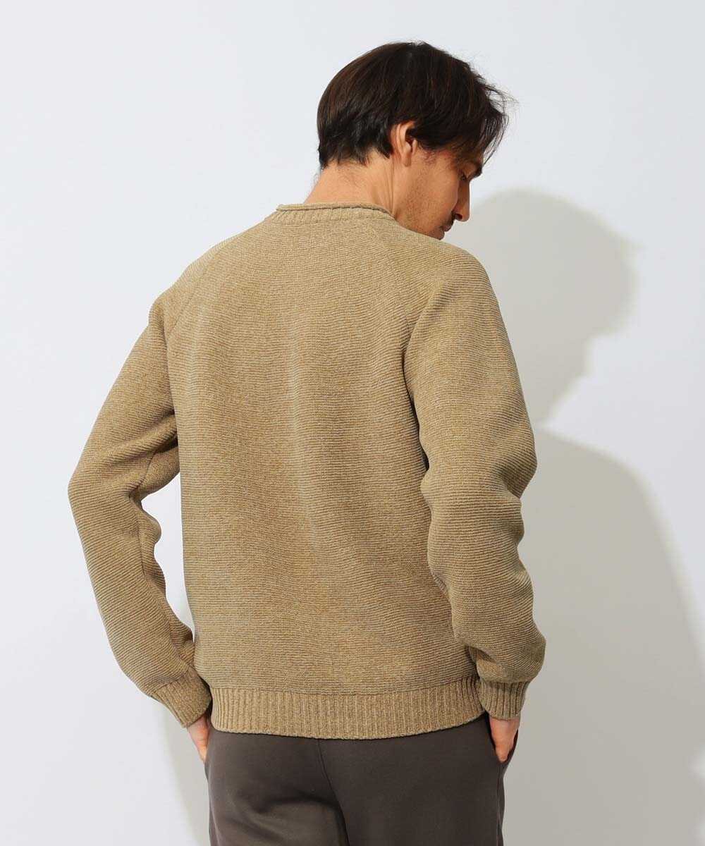 モールヤーンクルーネックニット