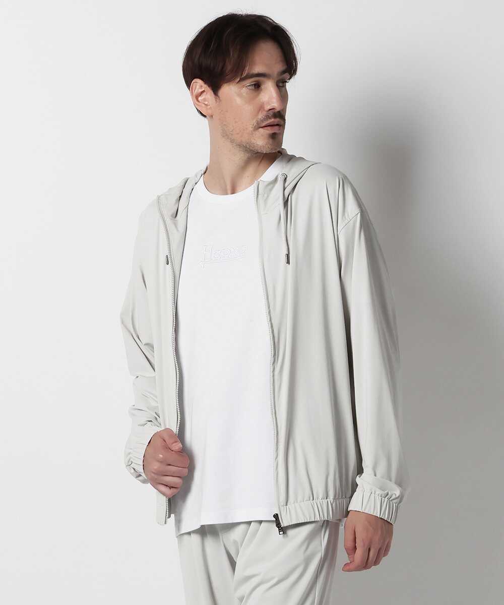 ナイロンジャージ ジップアップパーカ