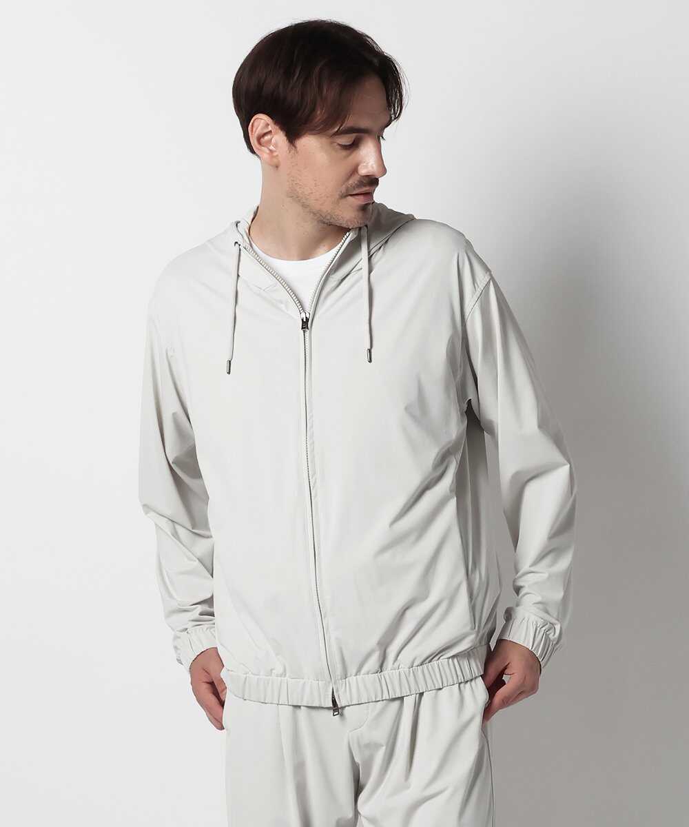 ナイロンジャージ ジップアップパーカ