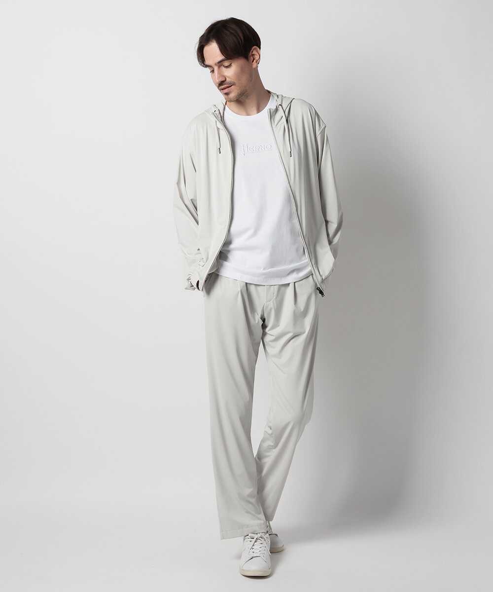 ナイロンジャージ ジップアップパーカ