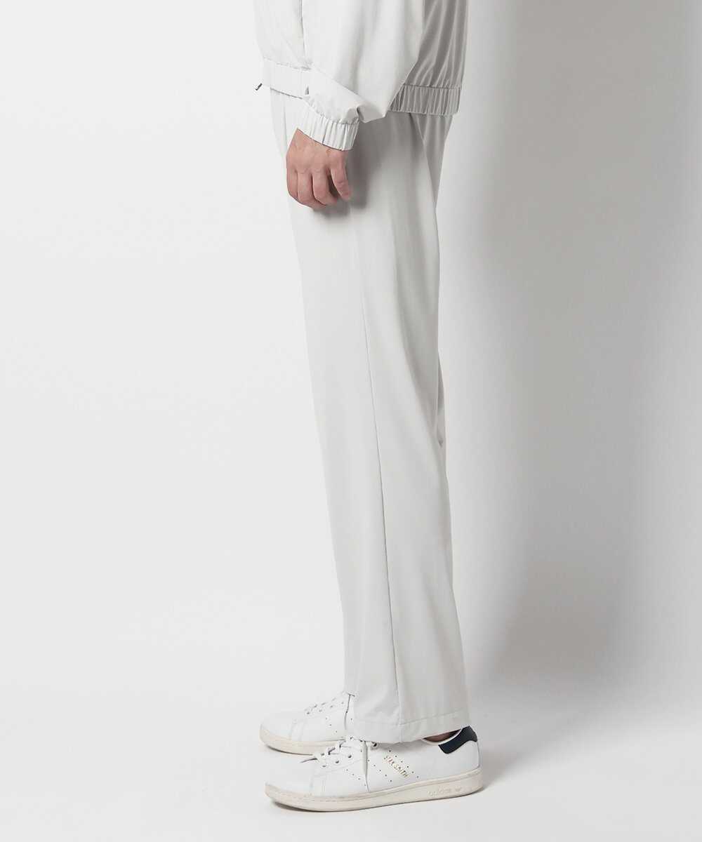 ナイロンジャージー ワンプリーツテイパードイージーパンツ