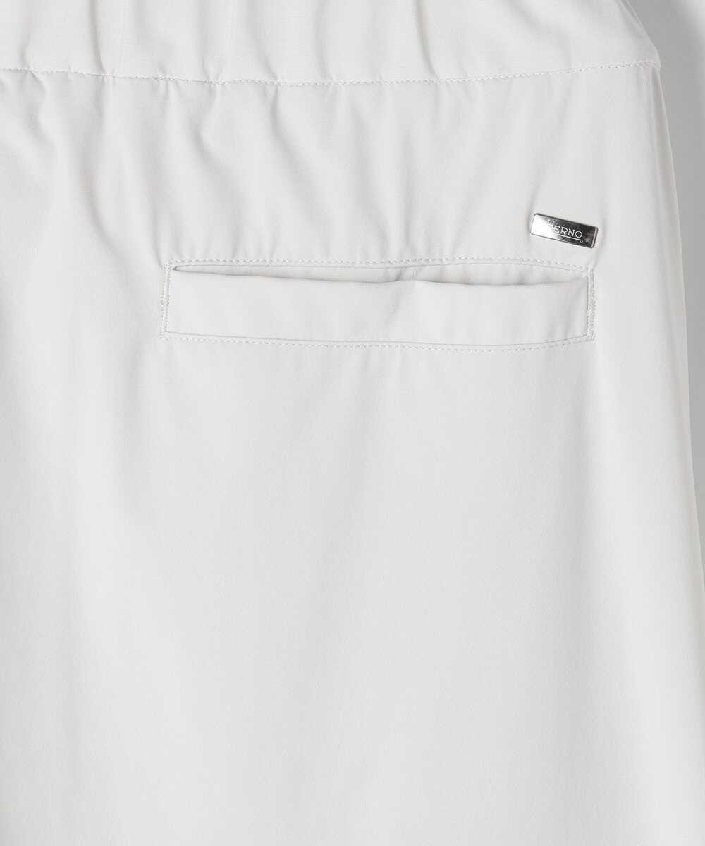 ナイロンジャージー ワンプリーツテイパードイージーパンツ