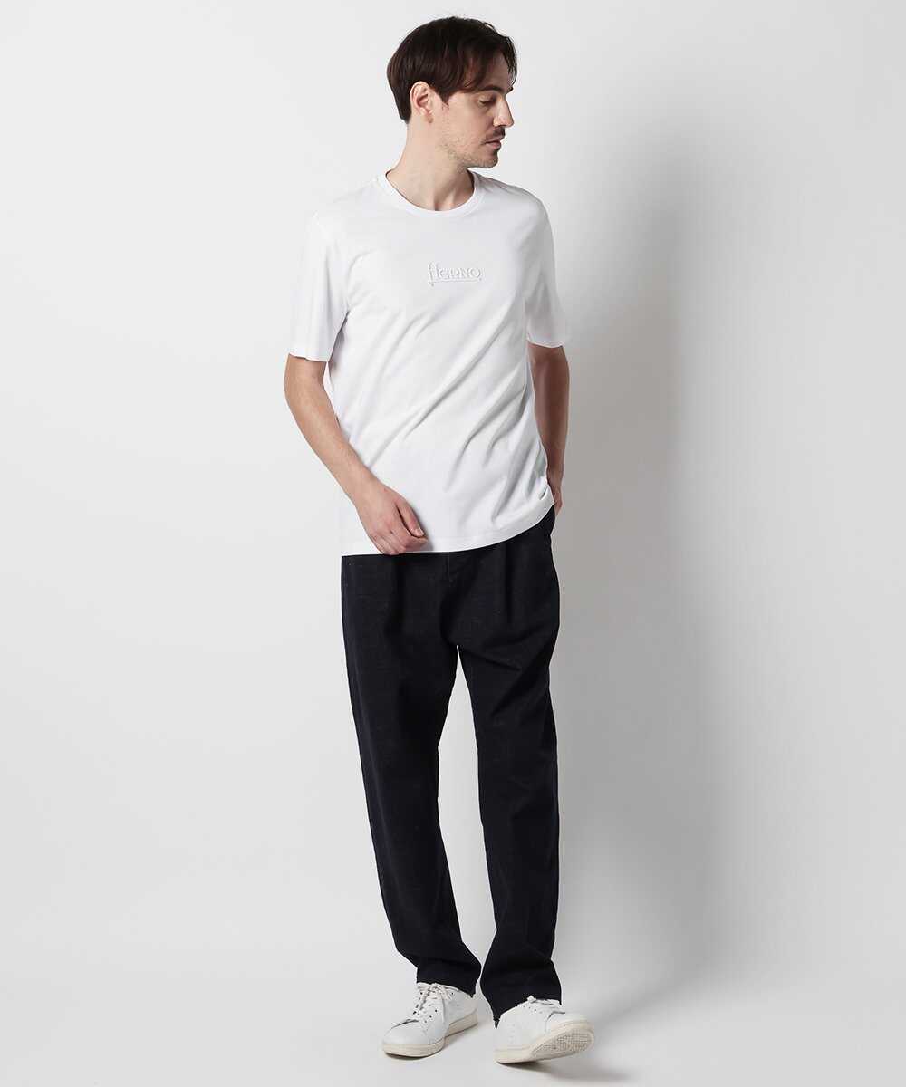 ロゴ刺繍Tシャツ