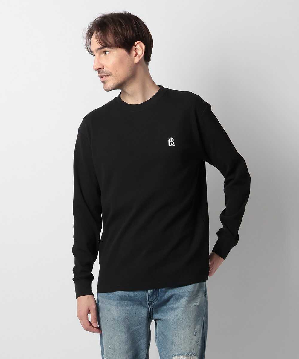 【ブラックレーベル】“ソロナ”ワッフル ロングスリーブTシャツ