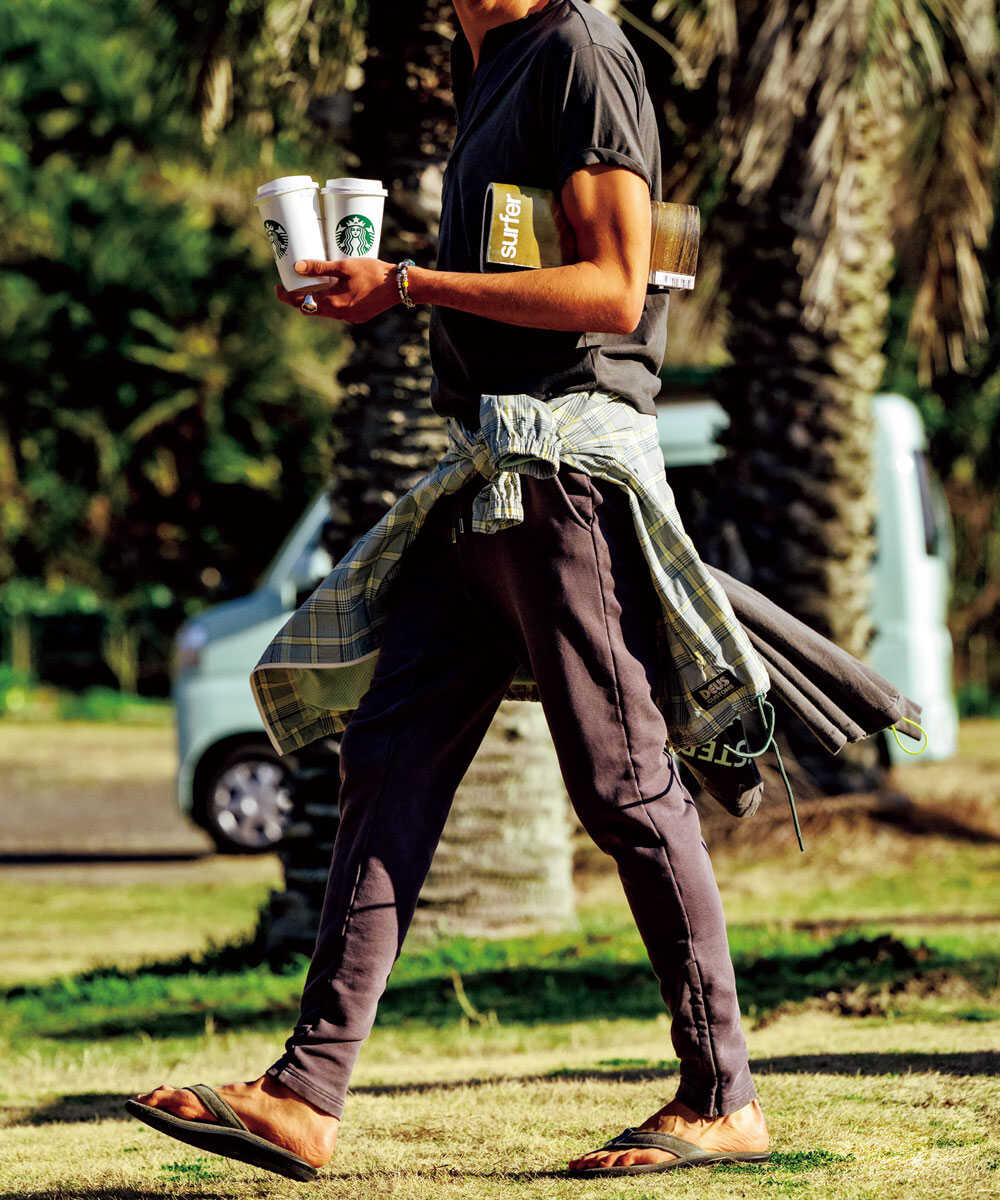 限定 テイパード 裾ジップ スウェット イージーパンツ