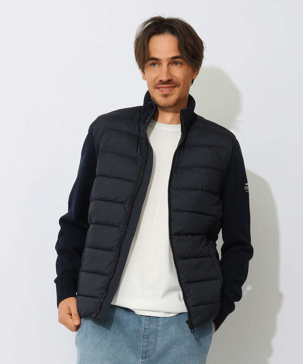 別注先行 DENALI/デナリ ニット袖切り替えジャケット