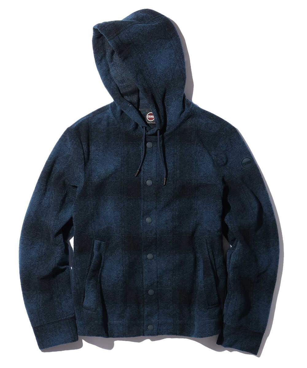 チェック柄フードブルゾン