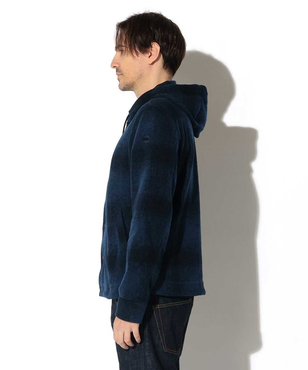 チェック柄フードブルゾン