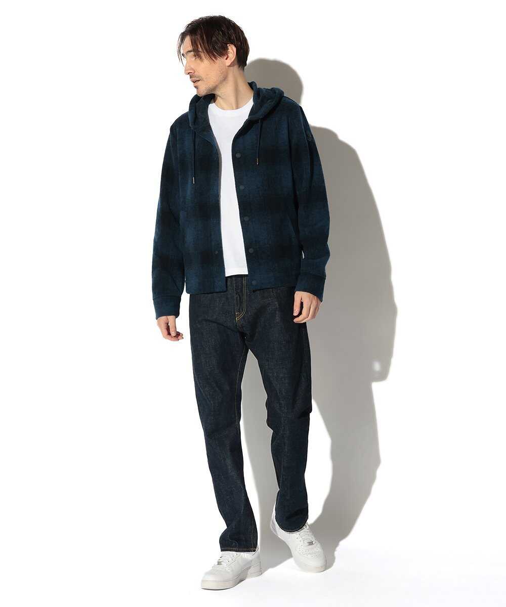 チェック柄フードブルゾン