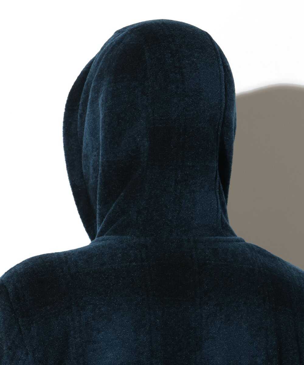 チェック柄フードブルゾン