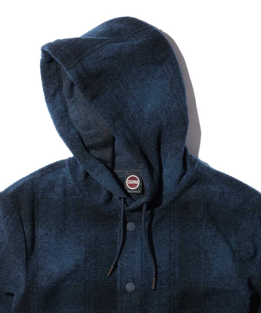 チェック柄フードブルゾン