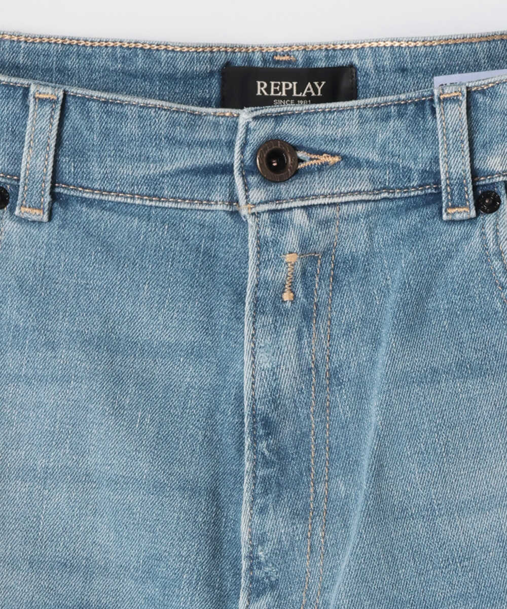 CLEY/クレイ ブーツカット ライトインディゴストレッチデニム