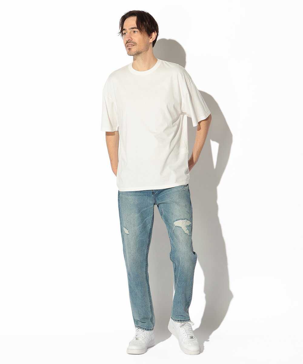 スビンコットン ハイゲージ編みTシャツ