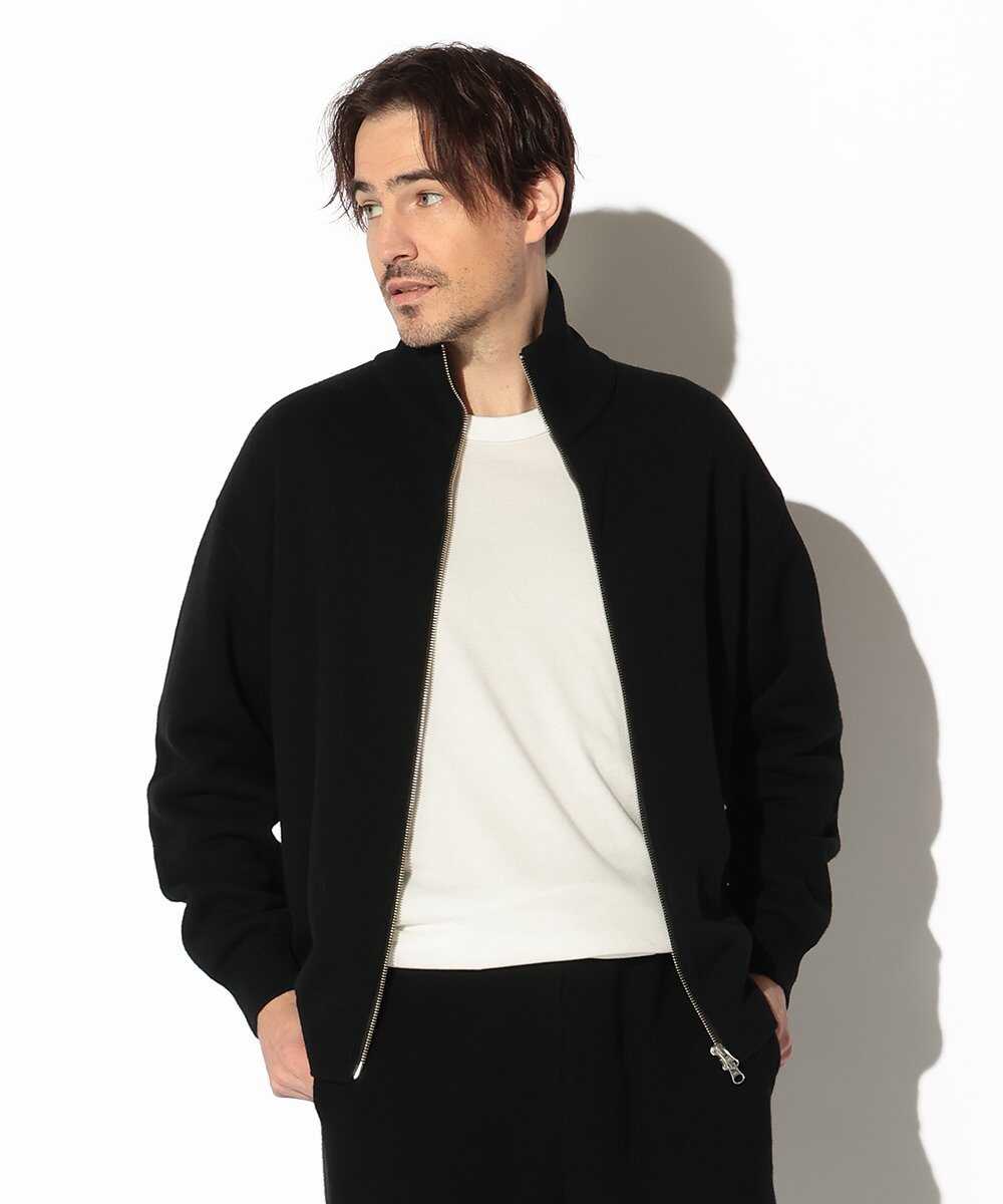 ウールテリー ふっくらジップニット