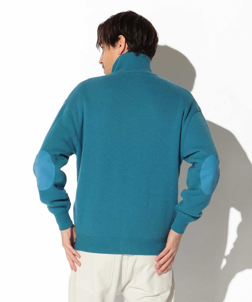 ウールテリー ふっくらジップニット