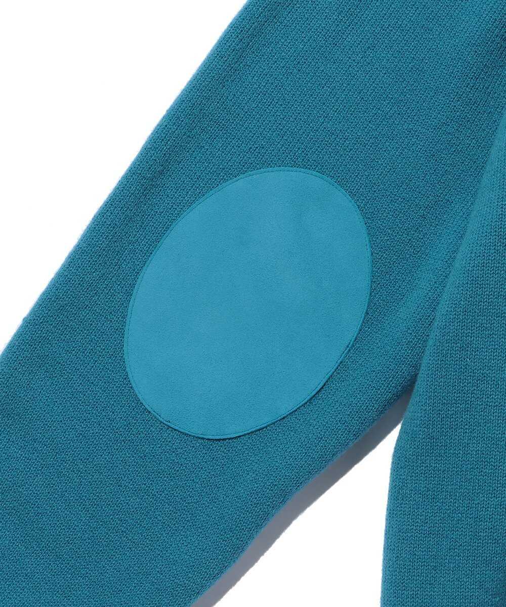 ウールテリー ふっくらジップニット