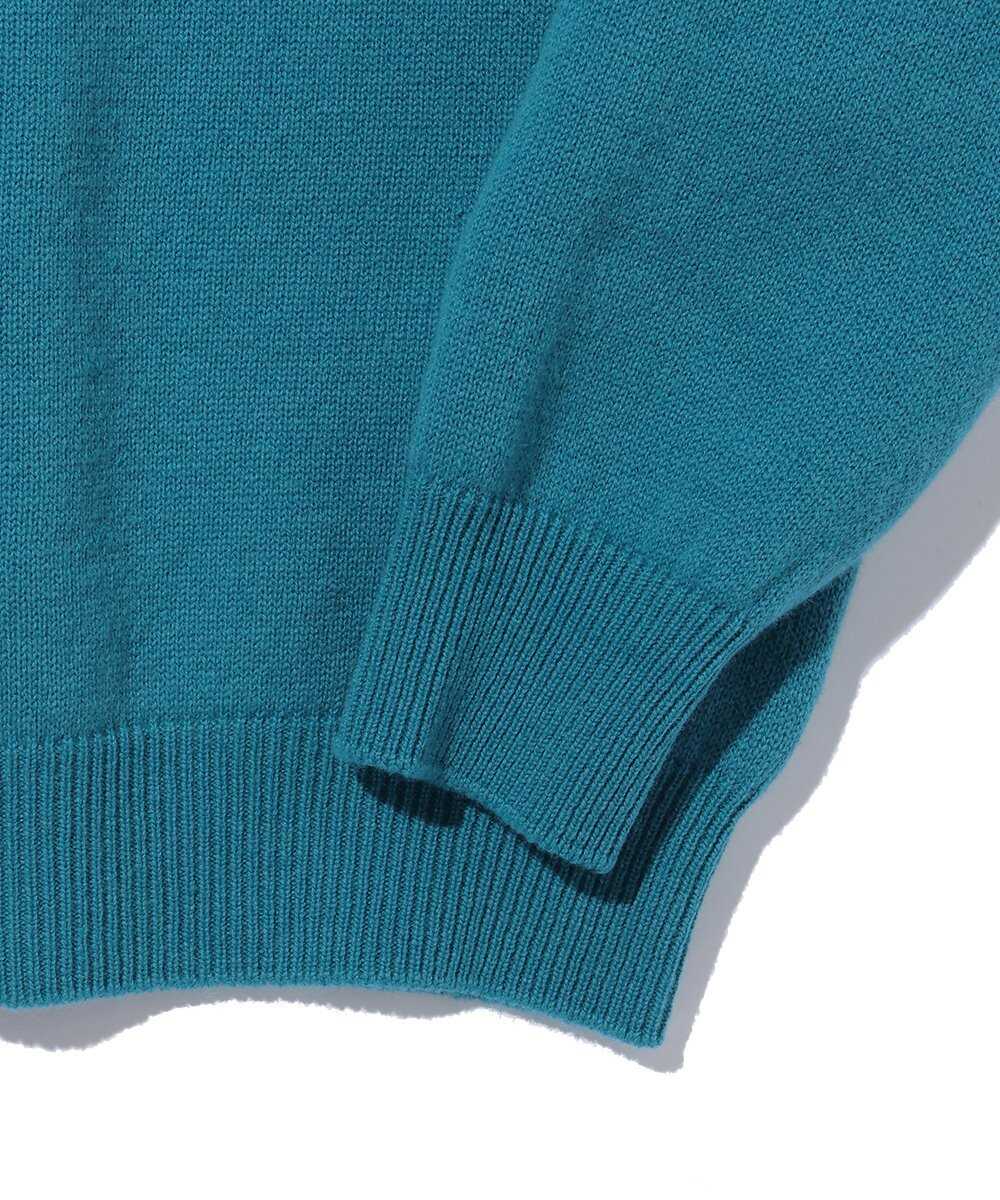 ウールテリー ふっくらジップニット