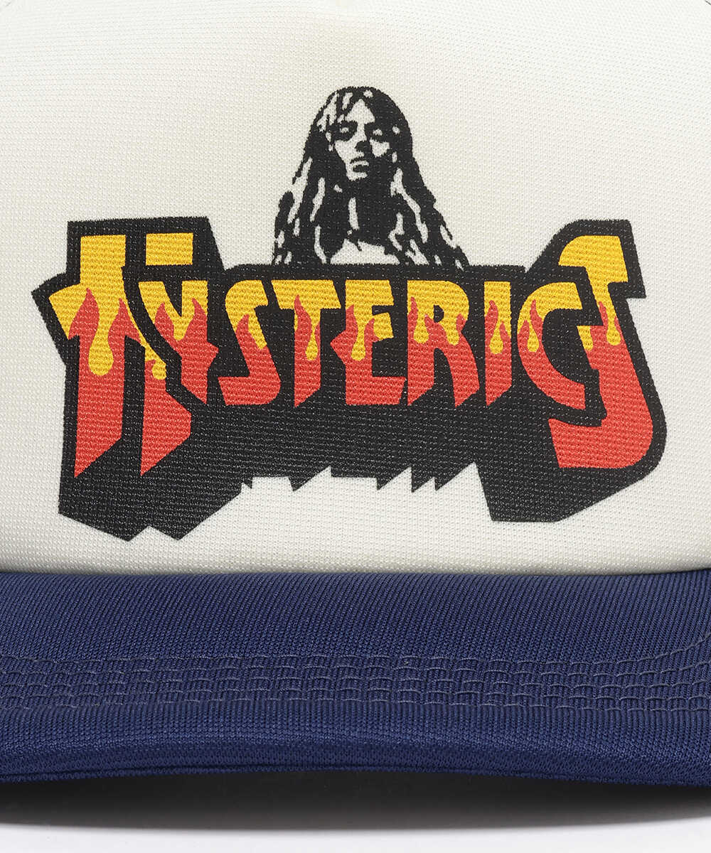 BAD ASS FIRE LOGO メッシュキャップ