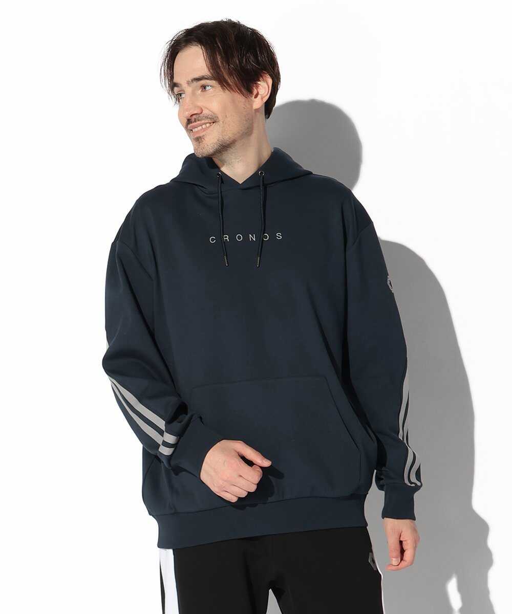 ツインストライプ プルオーバーパーカ