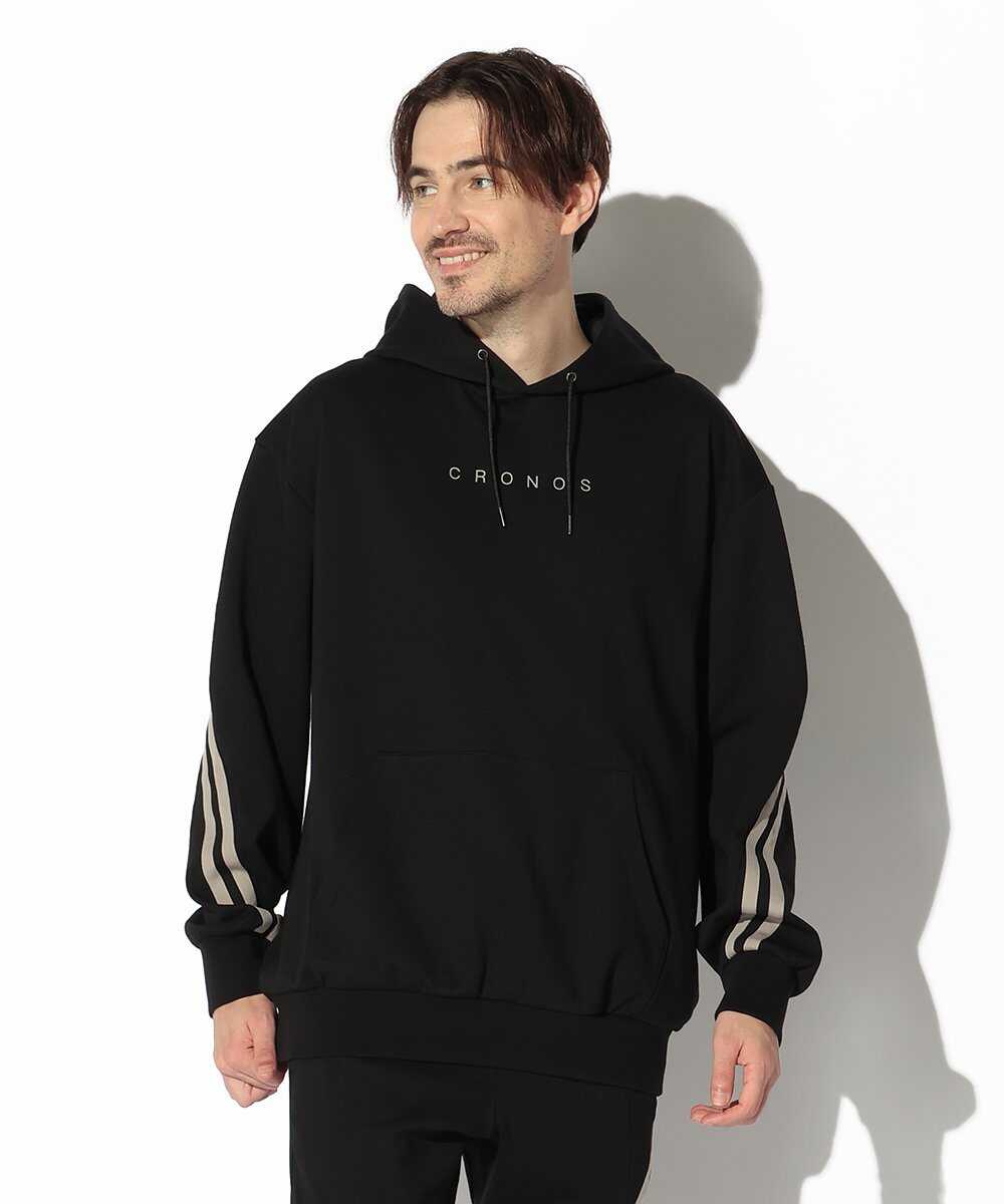 ツインストライプ プルオーバーパーカ